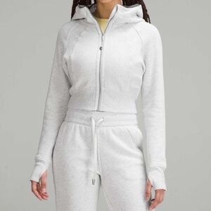 Lululemon Scuba Full-Zip Cropped Hoodie sz 8
